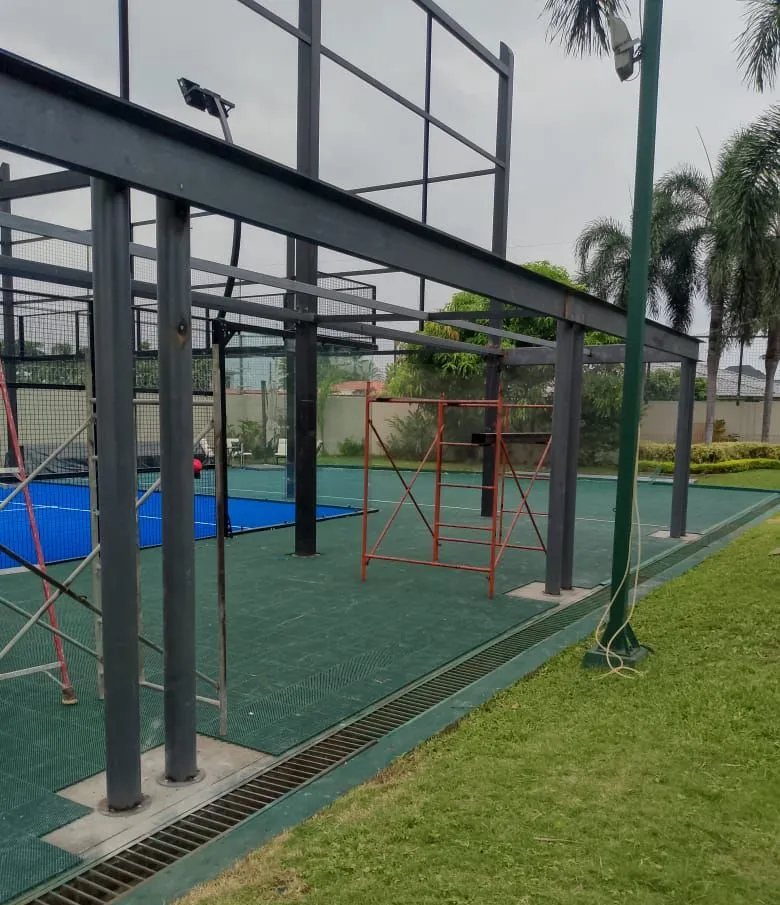 Estructura para cancha deportiva — Pérgolas metálicas | NIVEL JM